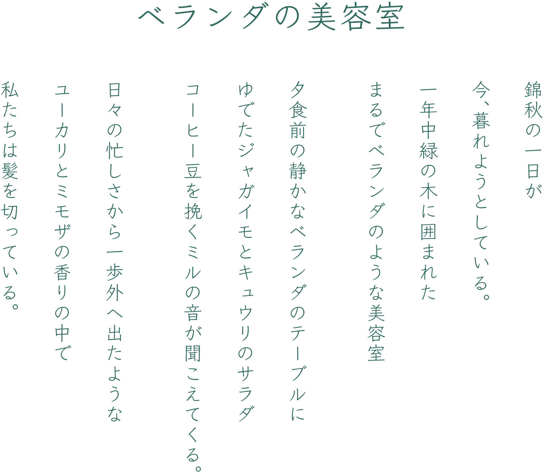 Veranda Hair ベランダヘア ホームページ 足利市 美容室 Veranda Hair ベランダヘア ホームページ 足利市 美容室